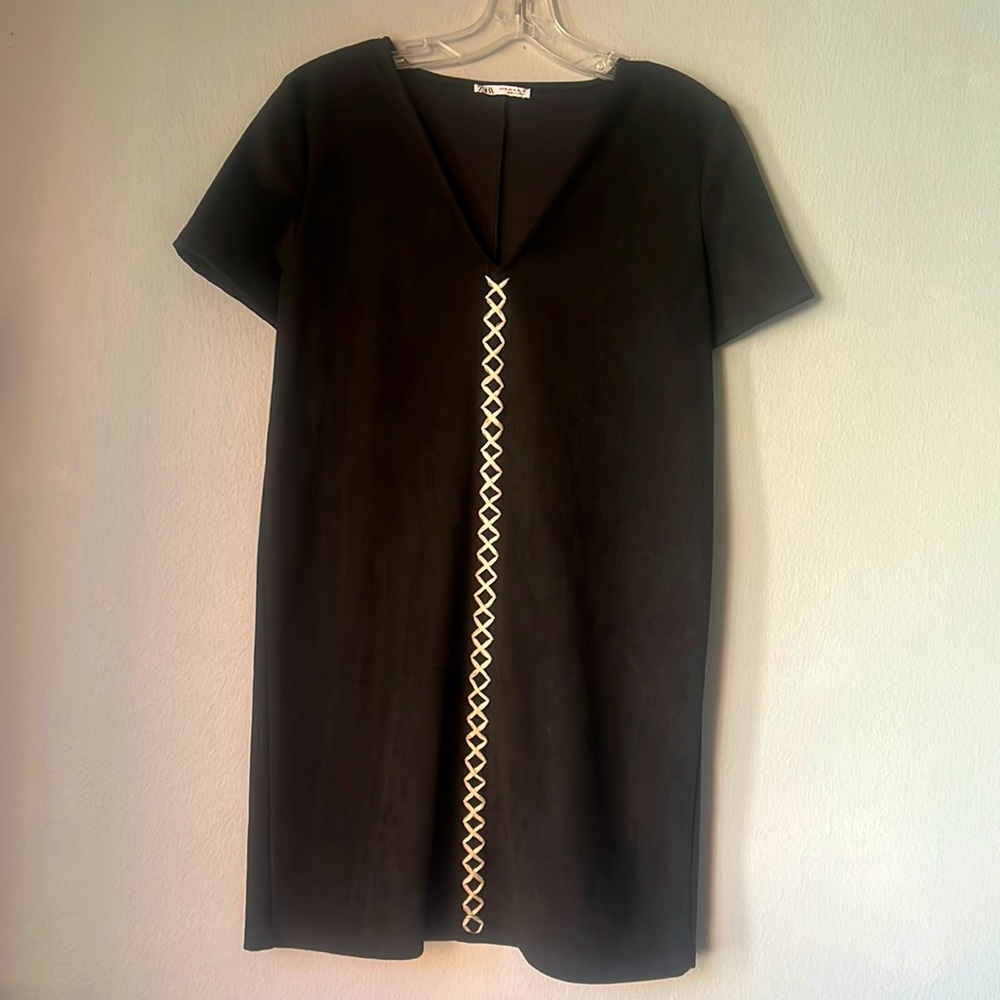 Zara faux suede dress NWOT